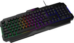 MSI Клавіатура мембранна MSI FORGE GK100 104key, USB-A, EN/UKR/RU, ColorLED, чорний S11-04UA221-HH9 - Картинка 2