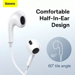  Baseus Encok C17 lateral in-ear Wired Earphone Type-C White (NGCR010002) -  13