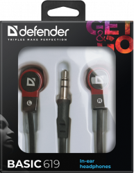 Навушники Defender Basic-619 Black-Red - Картинка 3
