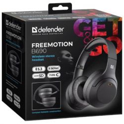 Наушники Defender FreeMotion B690 Bluetooth Black (63690) - Картинка 10