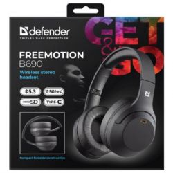 Наушники Defender FreeMotion B690 Bluetooth Black (63690) - Картинка 11