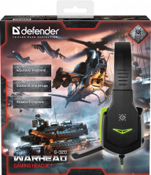 Наушники Defender Warhead G-320 Black-Green (64032) - Картинка 13