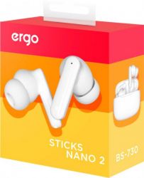 Наушники ERGO BS-730 Sticks Nano 2 White (BS-730W) - Картинка 8