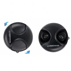 Навушники бездротові Esperanza EH228K, Black, TWS, Bluetooth 5.0, мікрофон, 40 mAh (до 4 годин), зарядний кейс: 300mAh, microUSB - Картинка 6