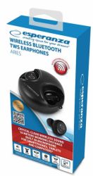 Навушники бездротові Esperanza EH228K, Black, TWS, Bluetooth 5.0, мікрофон, 40 mAh (до 4 годин), зарядний кейс: 300mAh, microUSB - Картинка 7