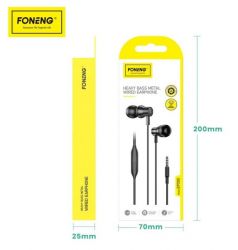 Наушники Foneng EP500 heavy bass metal remote earphone (EP500-E-R-HBM) - Картинка 2