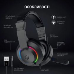 Навушники GamePro HS299 RGB Black (HS299) - Картинка 8