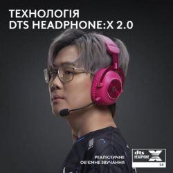 Наушники Logitech G Pro X2 Wireless LightSpeed Magenta (981-001275) - Картинка 8