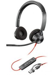  Poly Blackwire 3320-M Black Stereo Office Headset (8X220AA)
