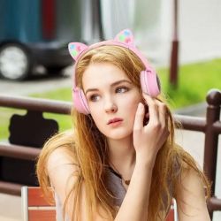 Навушники Hoco W27 Cat Ear Pink EU - Картинка 8