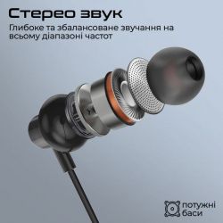 Наушники Promate Silken-C Black - Картинка 2