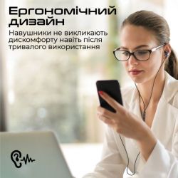 Наушники Promate Silken-C Black - Картинка 3