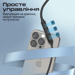 Наушники Promate Silken-C Black - Картинка 5