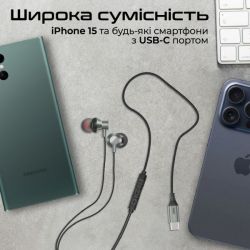 Наушники Promate Silken-C Grey - Картинка 8