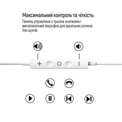 �������� �olorWay 3.5 mm Wired Earphone Sound Wave White (CW-WD04WT) - �������� 10