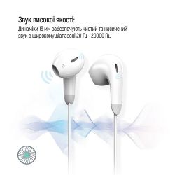 �������� �olorWay 3.5 mm Wired Earphone Sound Wave White (CW-WD04WT) - �������� 6