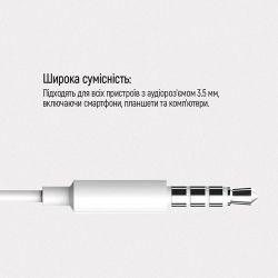 �������� �olorWay 3.5 mm Wired Earphone Sound Wave White (CW-WD04WT) - �������� 7