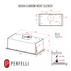 Вытяжка PERFELLI NUOVA 6JWRBM NERO SILENZIO - Картинка 19