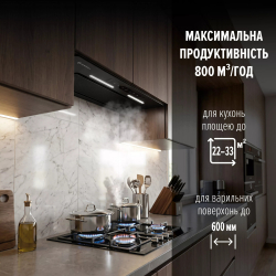 Вытяжка PERFELLI NUOVA 6JWRBM NERO SILENZIO - Картинка 5