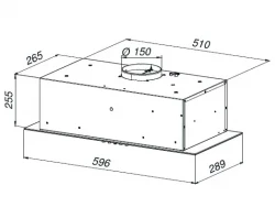 Витяжка вбудована Best Chef Medium Box Touch 1000 inox 60 (OAREP260JFSW.S3.SA.SK_BST) - Картинка 9