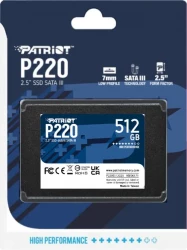 SSD накопитель Patriot P220 512Gb SATA III 2.5" 3D NAND (P220S512G25) - Картинка 4