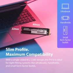 SSD накопитель Patriot P410 2Tb PCI-E 4.0 x4 M.2 2280 3D TLC (P410P2TBM28H) - Картинка 7