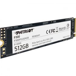 SSD  Patriot P300 512GB M.2 2280 PCIe NVMe 3.0 x4 TLC (P300P512GM28) -  4