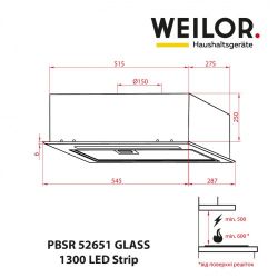  WEILOR PBSR 52651 GLASS BL 1300 LED Strip -  9