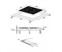 Електрична варильна поверхня Perfelli 610 BL HI - Картинка 4