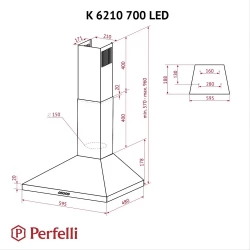 ������� Perfelli K 6210 BL 700 LED - �������� 6