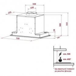 Вытяжка Perfelli BISP 7673 BL 1000 LED Strip - Картинка 8