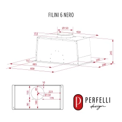 Вытяжка PERFELLI DESIGN FILINI 6 NERO - Картинка 17