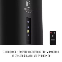 Вытяжка PERFELLI DESIGN RICCO 35 NERO SILENZIO - Картинка 9