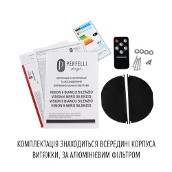 Вытяжка PERFELLI DESIGN VISION 6 BIANCO SILENZIO - Картинка 15