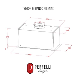 Вытяжка PERFELLI DESIGN VISION 6 BIANCO SILENZIO - Картинка 16