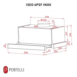 Вытяжка PERFELLI ISEO 6PSF INOX - Картинка 9