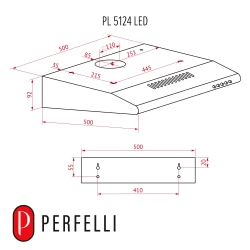 Вытяжка PERFELLI PL 5124 BL LED - Картинка 11