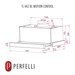 Вытяжка Perfelli TL 662 BL Motion Control - Картинка 11