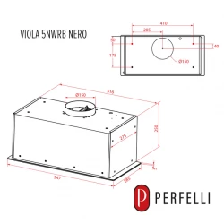 Вытяжка PERFELLI VIOLA 5NWRB NERO - Картинка 18