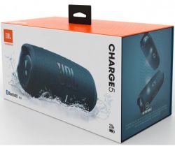 ������� ���������� 2.0 JBL Charge 5, Dark Blue, 40 �� (30�� + 10��), Bluetooth 5.1, IP67, ��������� "PartyBoost", USB Type-C, ���������� 7500 mAh (JBLCHARGE5BLU) - �������� 14