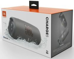   2.0 JBL Charge 5, Grey, 40  (30 + 10), Bluetooth 5.1, IP67,  "PartyBoost", USB Type-C,  7500 mAh (JBLCHARGE5GRY) -  6