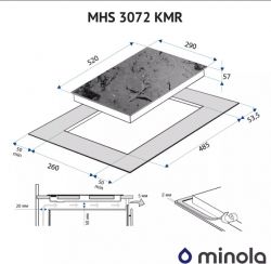 Электрическая варочная поверхность Minola MHS 3072 KMR - Картинка 9