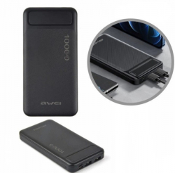 Power Bank Awei P20K 10000mAh Black UA UCRF
