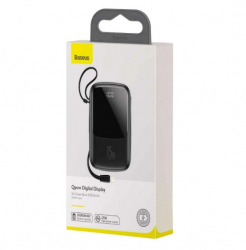 ��� Baseus Qpow Digital Display 10000mAh 15W with Lightning Cable (PPQD050101) Black - �������� 4