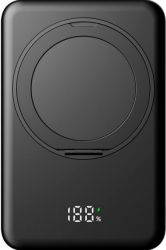 УМБ Gelius Holdix Magnetic Wireless Charge GP-PBW302 10000mAh 15W black UA UCRF - Картинка 2