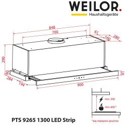  WEILOR PTS 9265 WH 1300 LED Strip -  13