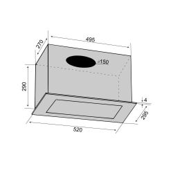 Витяжка Ventolux PUNTO 52 BG (1200) TRC SQL MM - Картинка 8