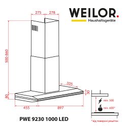 ������� WEILOR PWE 9230 SS 1000 LED - �������� 7