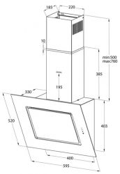 Кухонні витяжки PYRAMIDA ANR-F 60 S (1150) XGBL - Картинка 8