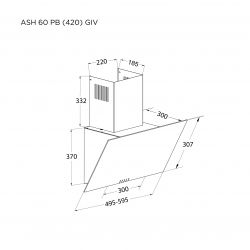 Вытяжка PYRAMIDA ASH 60 PB (420) GIV - Картинка 9